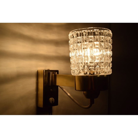 Image 1 of Vintage glazen lamp van Lidokov, Tsjecho-Slowakije 1960