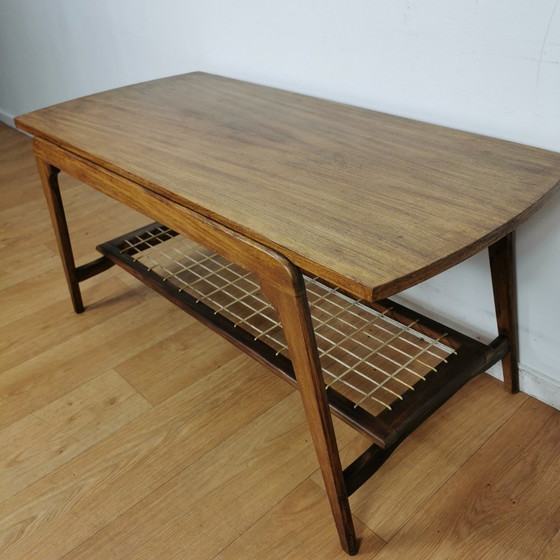 Image 1 of Vintage Mid-Century Deens Design Salontafel, Tafeltje, In Teak