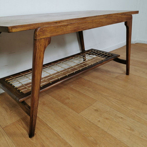 Image 1 of Vintage Mid-Century Deens Design Salontafel, Tafeltje, In Teak