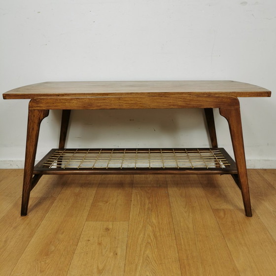 Image 1 of Vintage Mid-Century Deens Design Salontafel, Tafeltje, In Teak