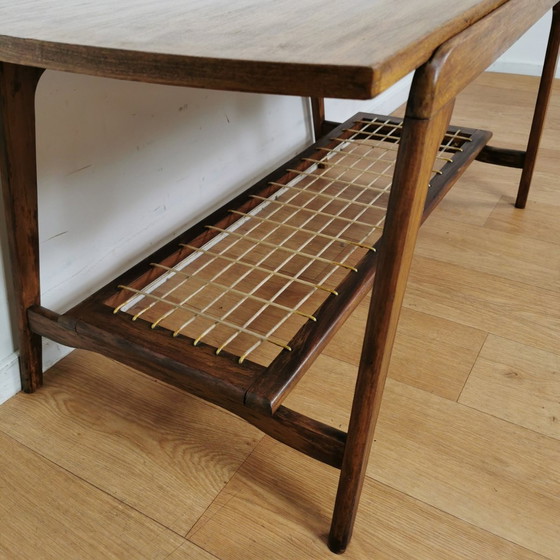 Image 1 of Vintage Mid-Century Deens Design Salontafel, Tafeltje, In Teak