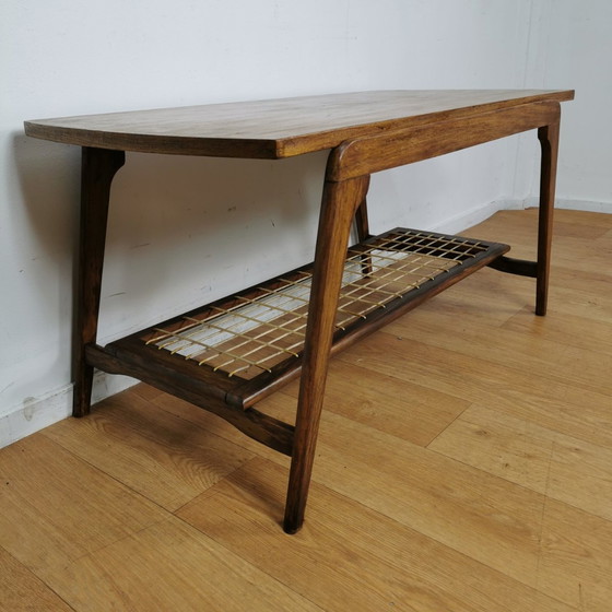 Image 1 of Vintage Mid-Century Deens Design Salontafel, Tafeltje, In Teak