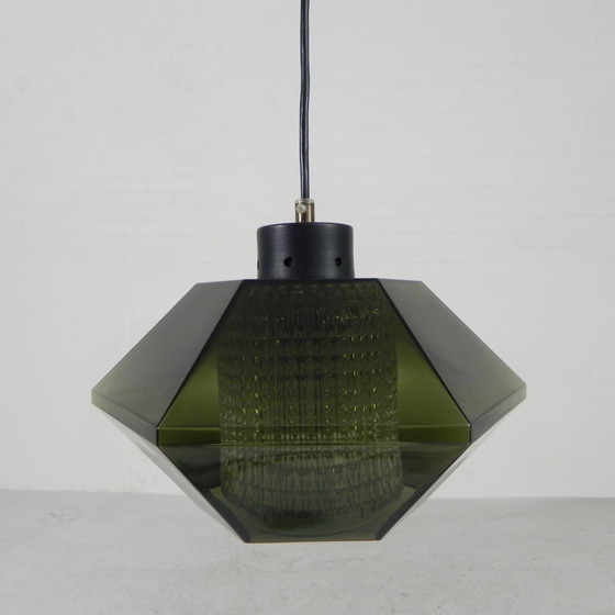 Image 1 of Diamond hanglamp van Carl Fagerlund voor Orrefors, jaren 60