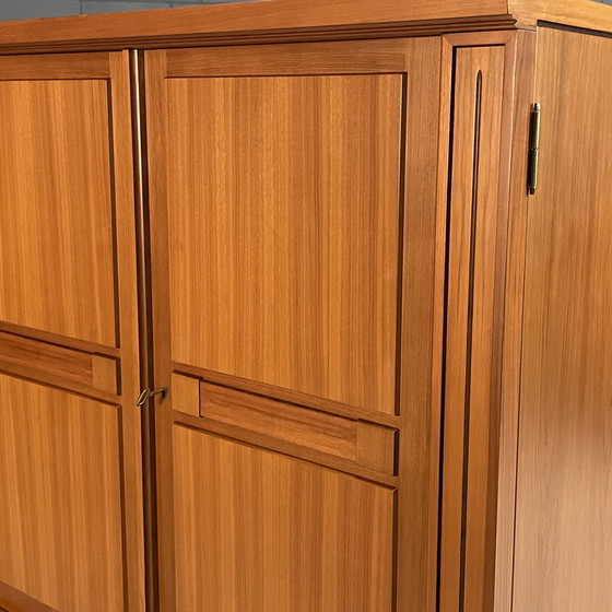 Image 1 of Vintage XL highboard – notenhout – jaren 60