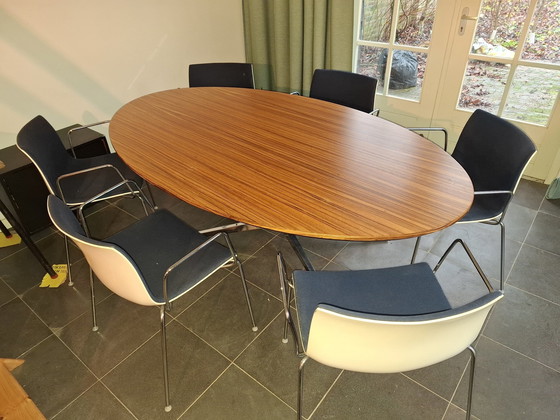 Image 1 of Knoll Grote Ovale Tafel (Vintage)