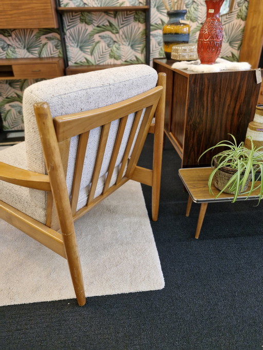 Vintage Fauteuil 70S Beige  Boucle