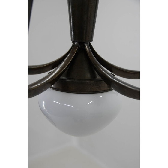 Image 1 of Vintage kubistische kroonluchter van Ias, jaren 1910