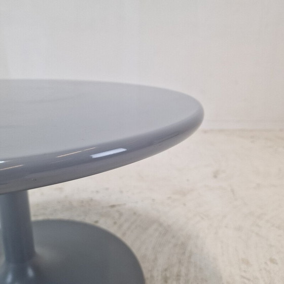 Image 1 of Vintage "Circle" ronde salontafel in wit hout en metaal door Pierre Paulin voor Artifort, 1970