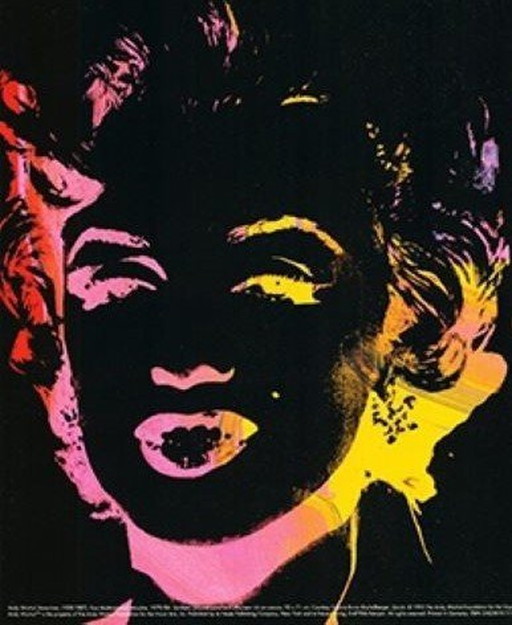 Vier veelkleurige marilyns - Afdrukken naar Andy Warhol, 1979/1986