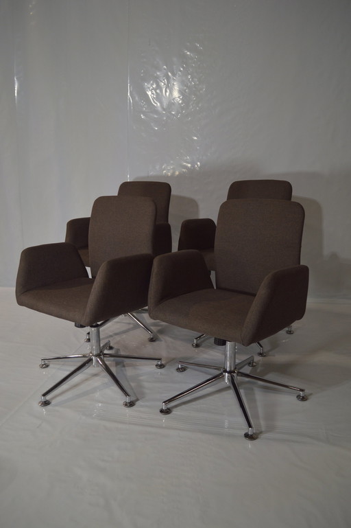 4 Textiele Bureau Stoelen