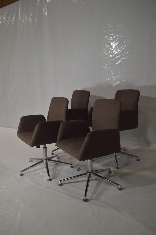 4 Textiele Bureau Stoelen