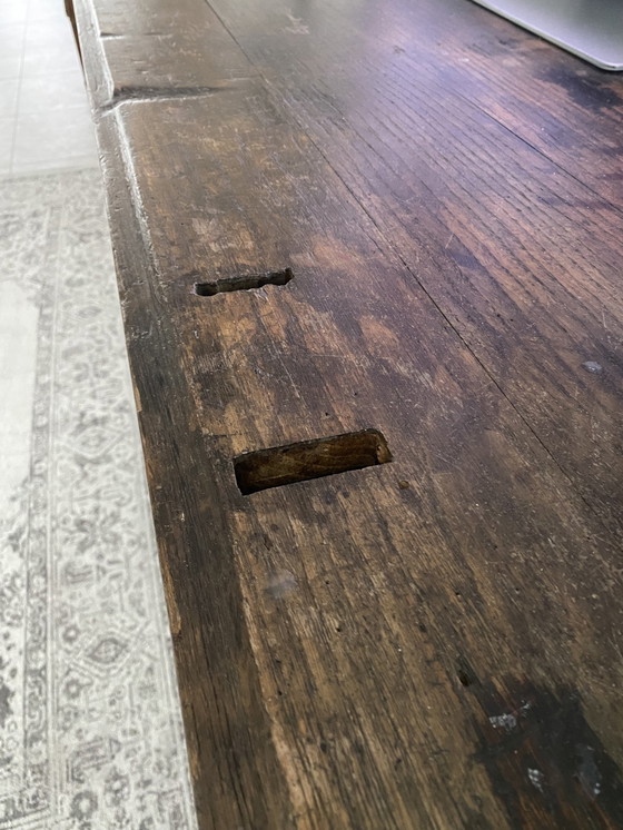 Image 1 of Houten Bureau Met Bureau Stoel