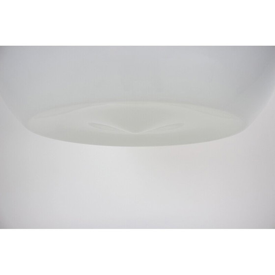 Image 1 of Vintage hanglamp van glas, chroom en metaal, Tsjecho-Slowakije 1960