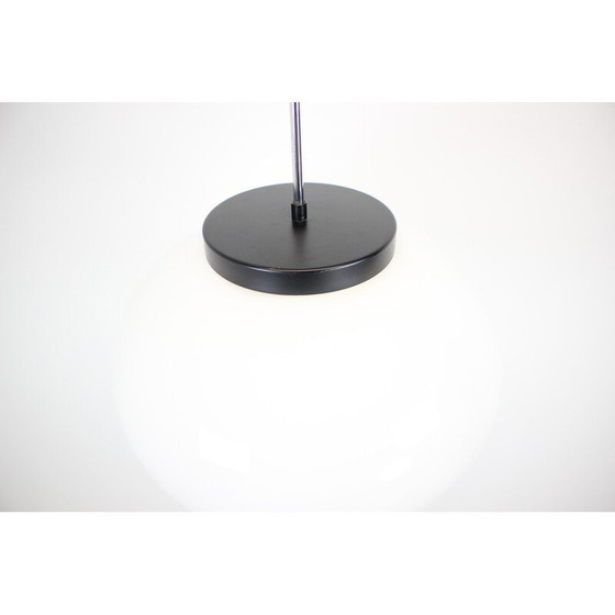 Image 1 of Vintage hanglamp van glas, chroom en metaal, Tsjecho-Slowakije 1960