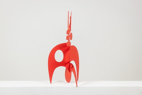 Image 1 of Antonine De Saint Pierre. Beeldhouwwerk "Anna", rood. Hedendaags.