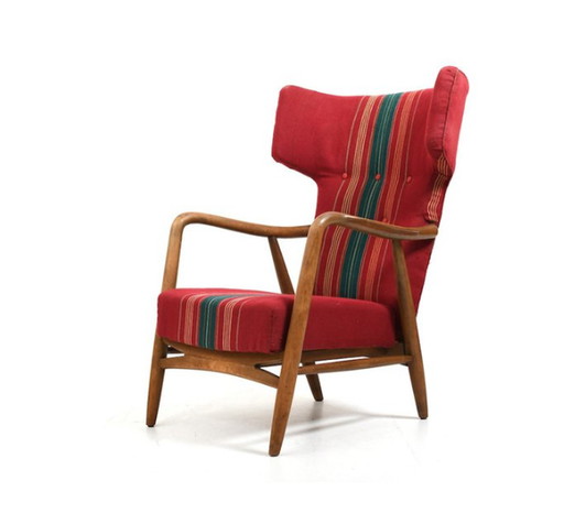 Wingback Loungestoel van Eva & Nils Koppel voor Slagelse Møbelværk, 1947