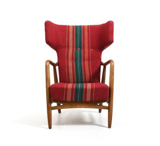 Image 1 of Wingback Loungestoel van Eva & Nils Koppel voor Slagelse Møbelværk, 1947