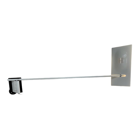 Image 1 of Ca. 1970's - Wandlamp met verstelbare arm en kap - Wit