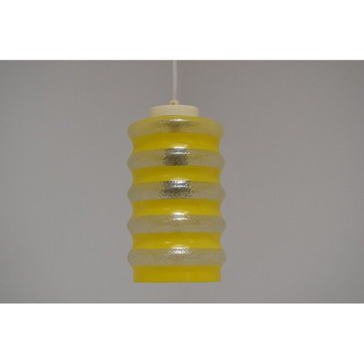 Vintage glazen hanglamp, Tsjecho-Slowakije 1960