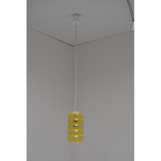 Image 1 of Vintage glazen hanglamp, Tsjecho-Slowakije 1960