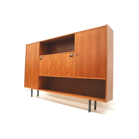 Image 1 of Vintage Design Dressoir / Wandmeubel Teakhout Jaren '60 Kast