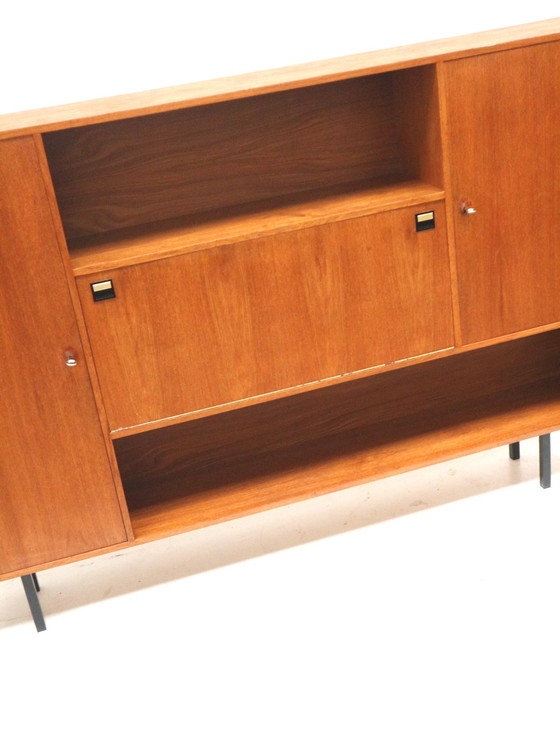 Image 1 of Vintage Design Dressoir / Wandmeubel Teakhout Jaren '60 Kast