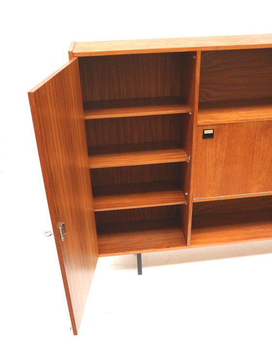 Image 1 of Vintage Design Dressoir / Wandmeubel Teakhout Jaren '60 Kast