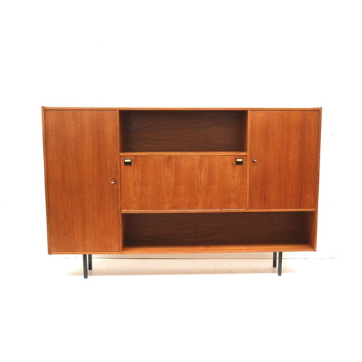 Vintage Design Dressoir / Wandmeubel Teakhout Jaren '60 Kast