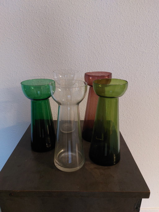 5 Vintage Originele Hyacint Glazen