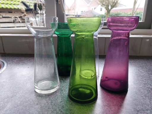 5 Vintage Originele Hyacint Glazen