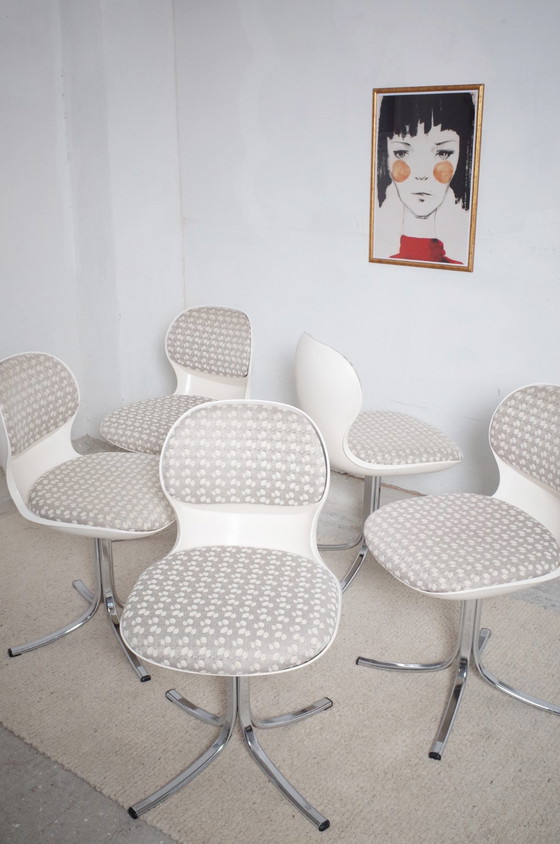 Image 1 of 5x Giroflex stoelen + Herman Miller eettafel