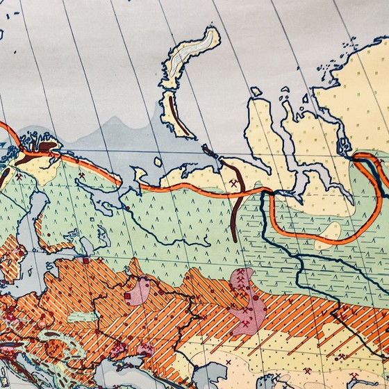 Image 1 of Onderwijskaart "Soorten landschappen op aarde