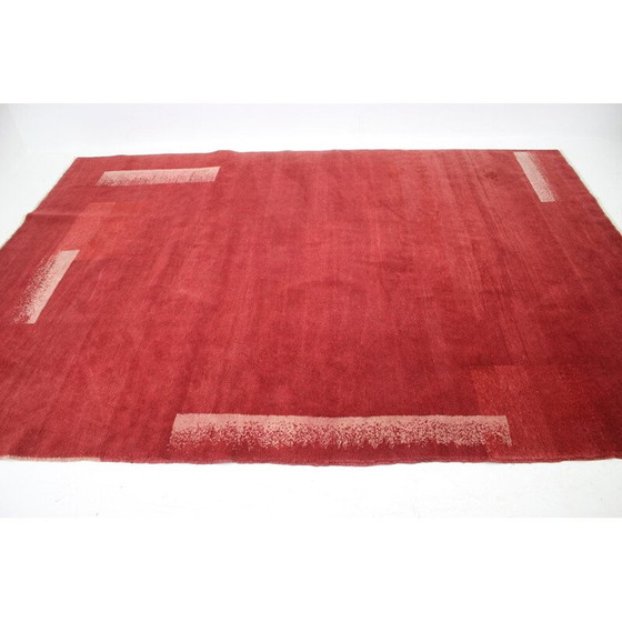 Image 1 of Vintage abstract design modernistisch vloerkleed 1970