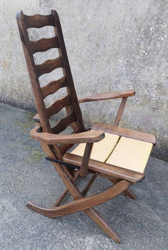 Image 1 of Paar De Fauteuil Transat Chaise Relax Triconfort Frankrijk, Vintage,