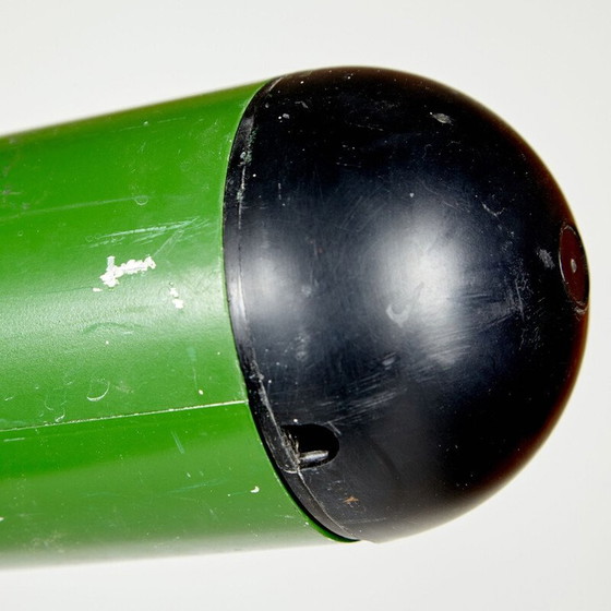 Image 1 of Mid century groene buisvormige industriële lamp, jaren 1980