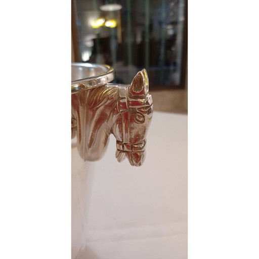 Vintage zilveren metalen ijsemmer van Jordan Sheffield, Engeland