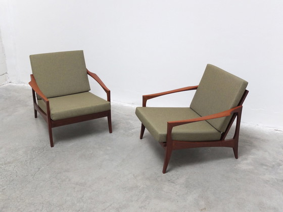 Image 1 of Zeldzaam paar fauteuils van Knoll Antimott, 1950S