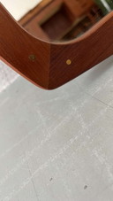 Vintage Deense spiegel teak 
