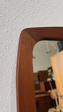 Vintage Deense spiegel teak 