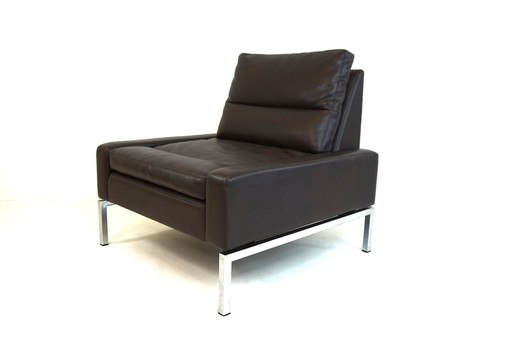 Wilkhahn Serie 800 lederen fauteuil van Hans Peter Piel