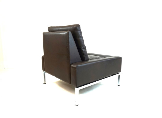 Image 1 of Wilkhahn Serie 800 lederen fauteuil van Hans Peter Piel