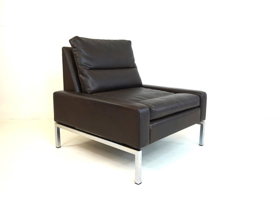 Image 1 of Wilkhahn Serie 800 lederen fauteuil van Hans Peter Piel