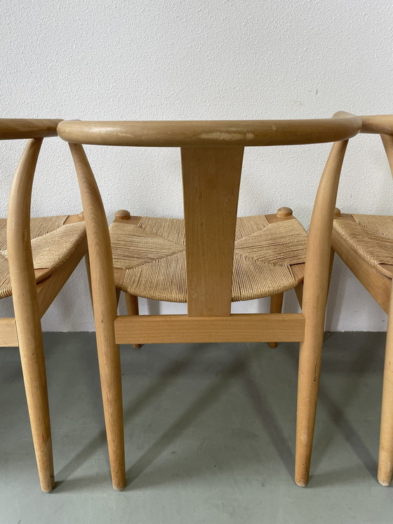 Image 1 of 4x Deense papercord stoel