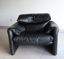 Vintage Cassina Maralunga fauteuil