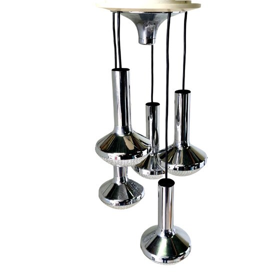 Image 1 of Space age chrome cascade lamp