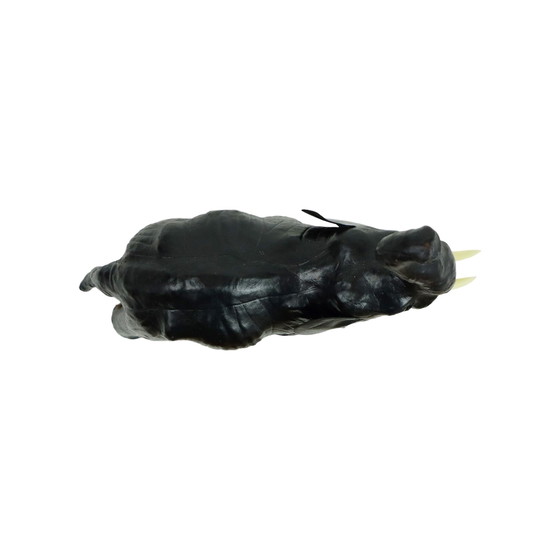 Image 1 of Vintage Zwarte Lederen Olifant