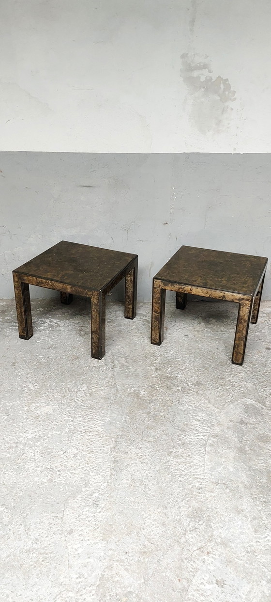 Image 1 of Set of 2 hollywood regency side tables