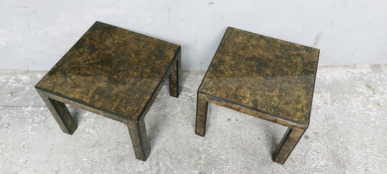 Image 1 of Set of 2 hollywood regency side tables