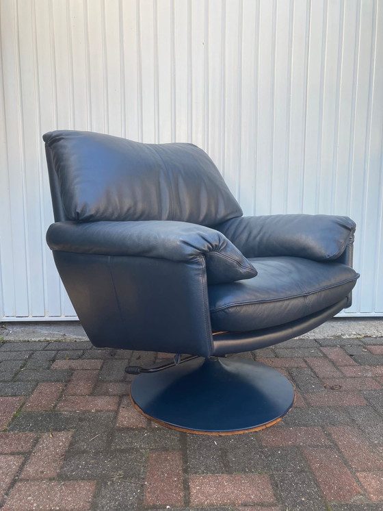 Image 1 of Lederen fauteuil van Leolux