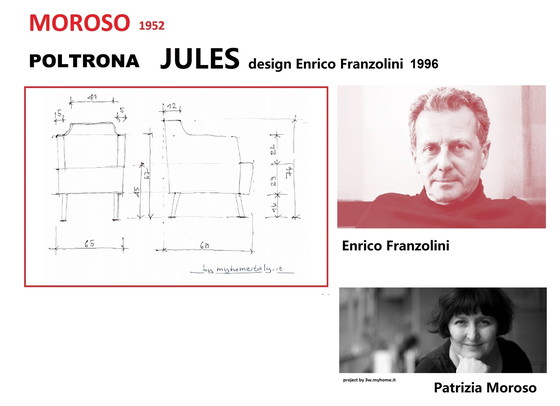 Image 1 of 2x Moroso Bellissimo Enrico Franzolini stoel